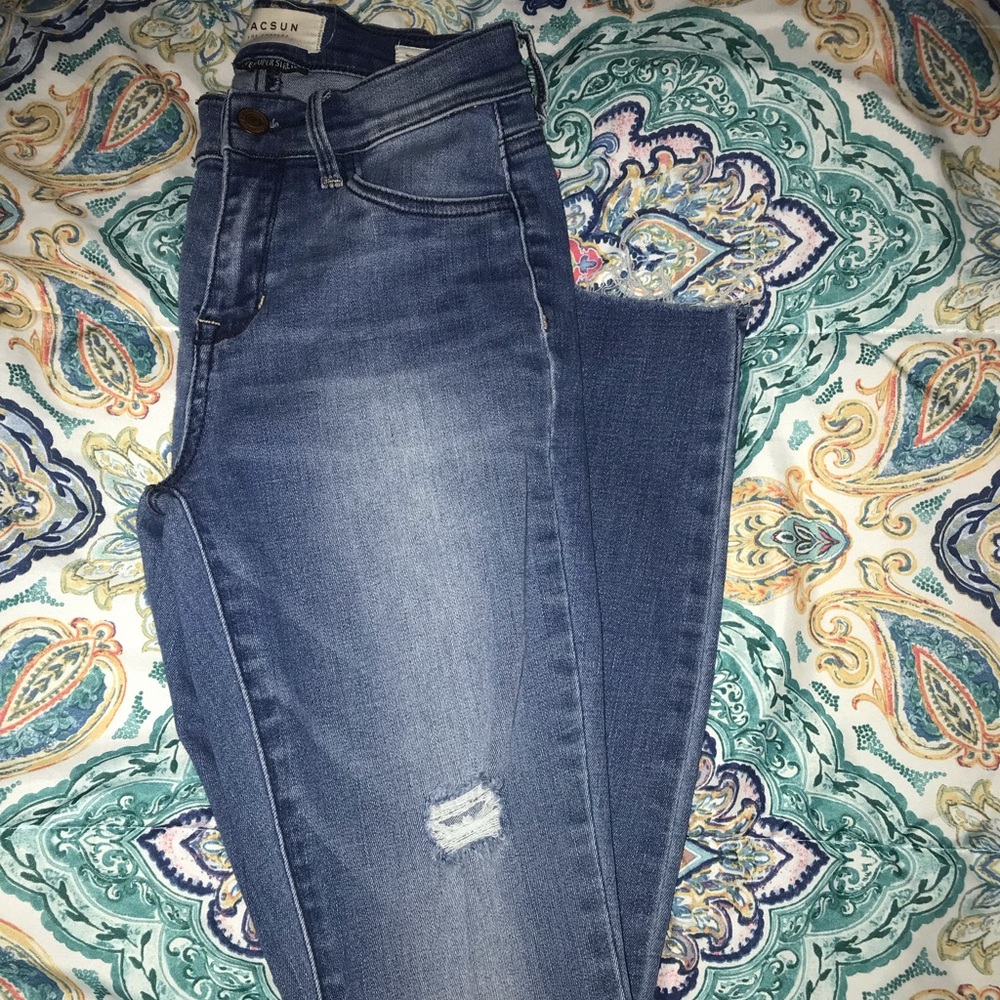 High rise ankle jeggings